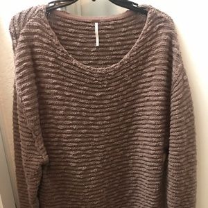 Oversized Free People Mauve Sweater